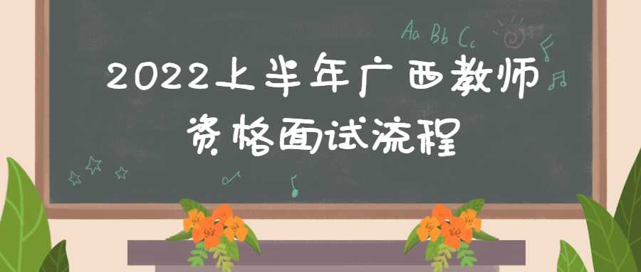 2022上半年广西教师资格面试流程